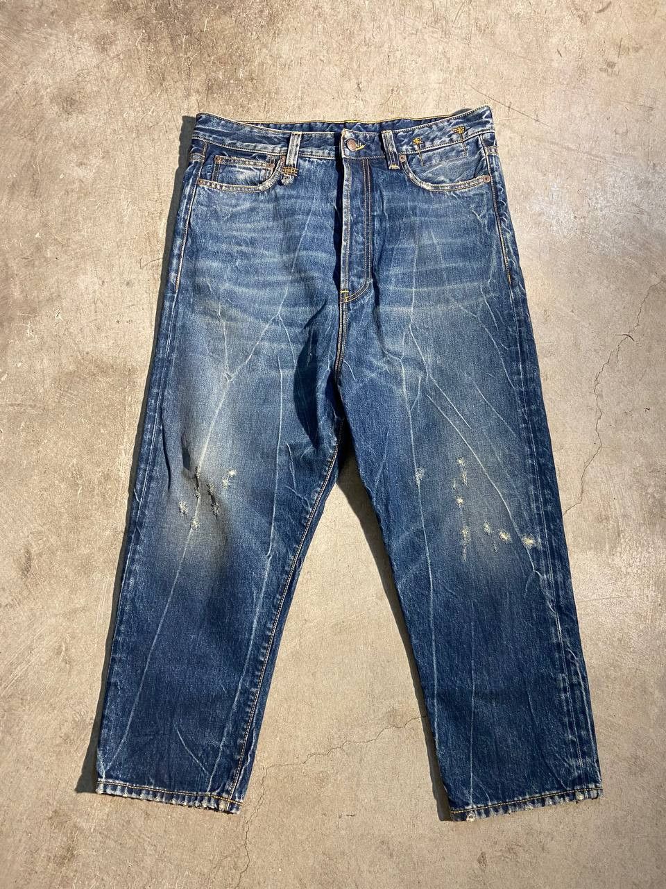 image of R13 Baggy Drop Jeans in Blue, Men's (Size 32)