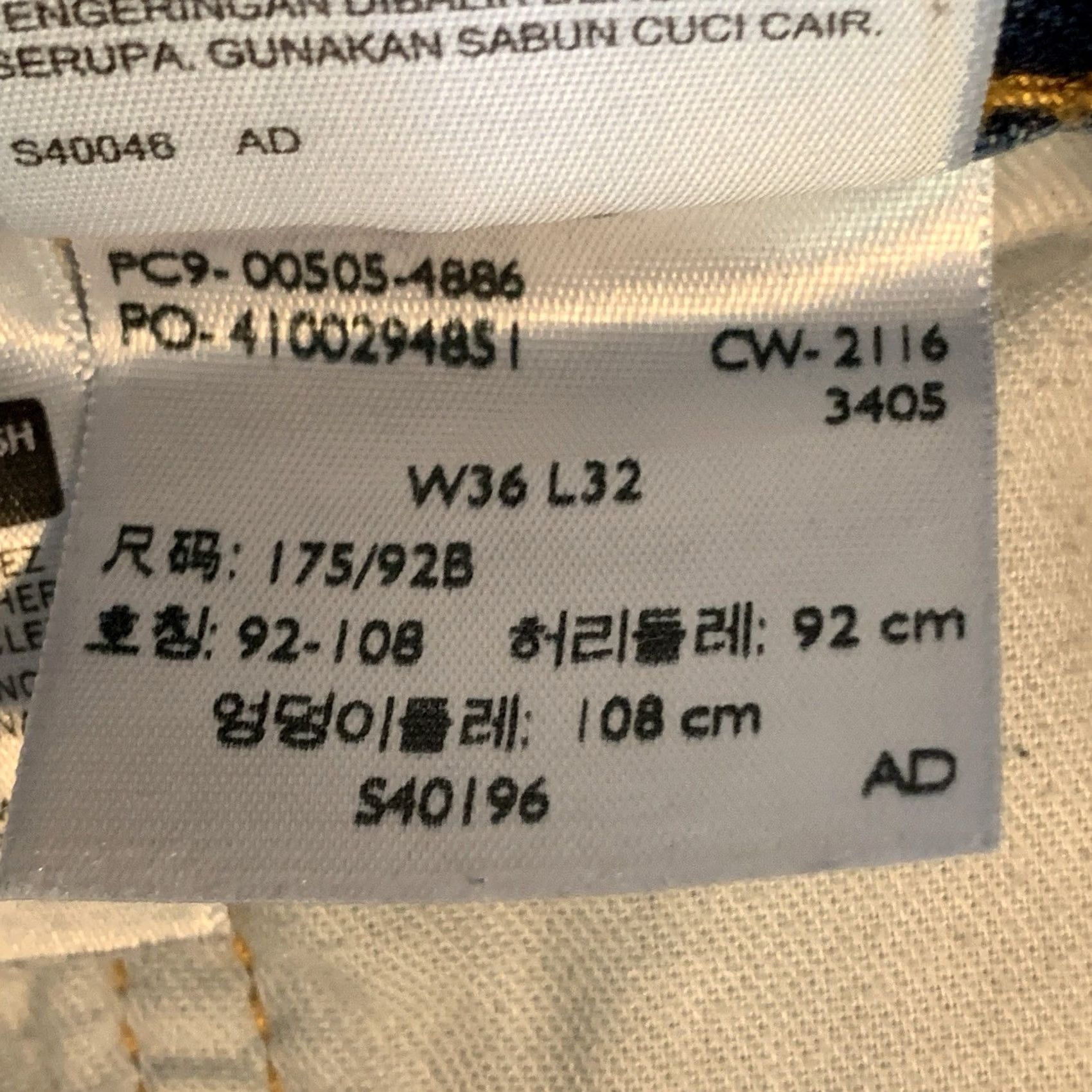 Levi's VINTAGE Jeans Mens 36 Blue Levis Men 36x32 Denim Workwear Preppy Dadcore Y2K Size US 36 / EU 52 - 6 Thumbnail