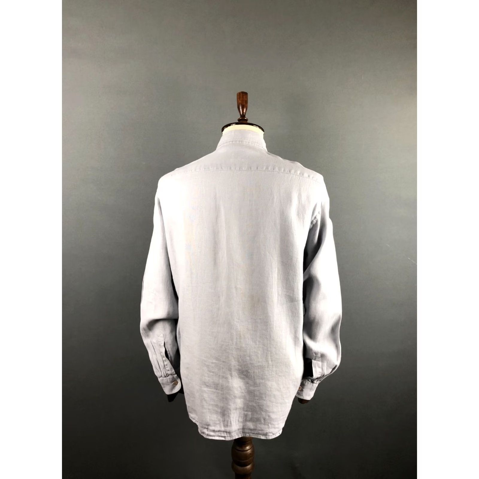 Hugo Boss HUGO BOSS Shirt Mens L Gray Men Size Linen Blend Long Sleeve Size US L / EU 52-54 / 3 - 3 Thumbnail