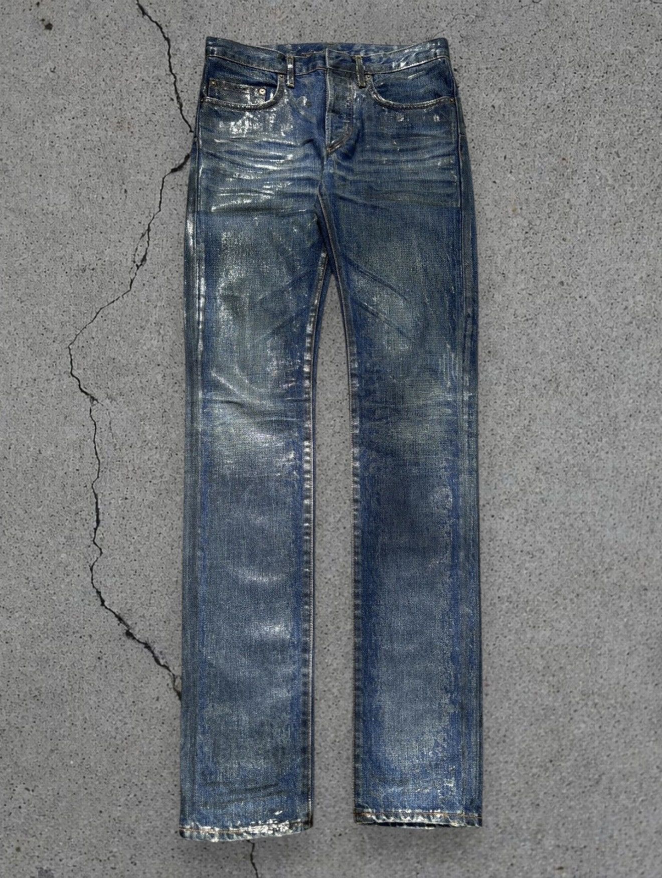 AW06 Dior Homme by Hedi Slimane Blue Luster Denim