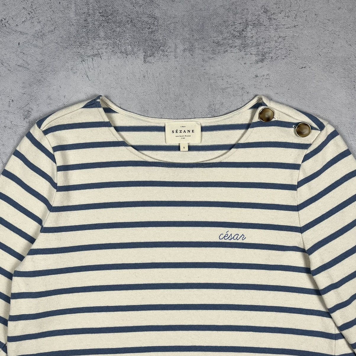 Sezane Ladies Sezane Colette Mariniere stripped long sleeve top Size S / US 4 / IT 40 - 7 Thumbnail