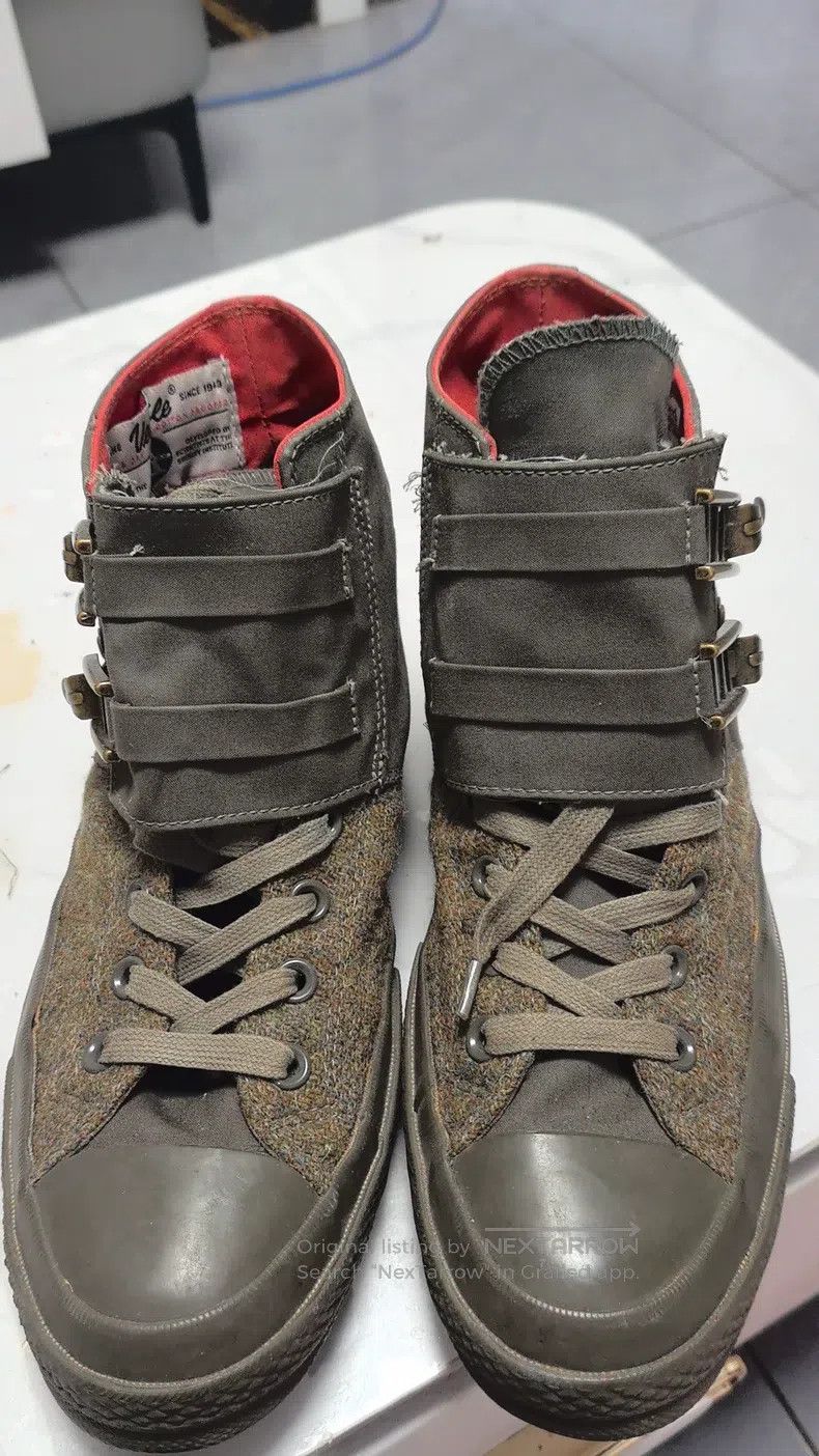 Nigel Cabourn Nigel Cabourn High-top shoes, military green plaid tweed Size US 7 / EU 40 - 1 Thumbnail