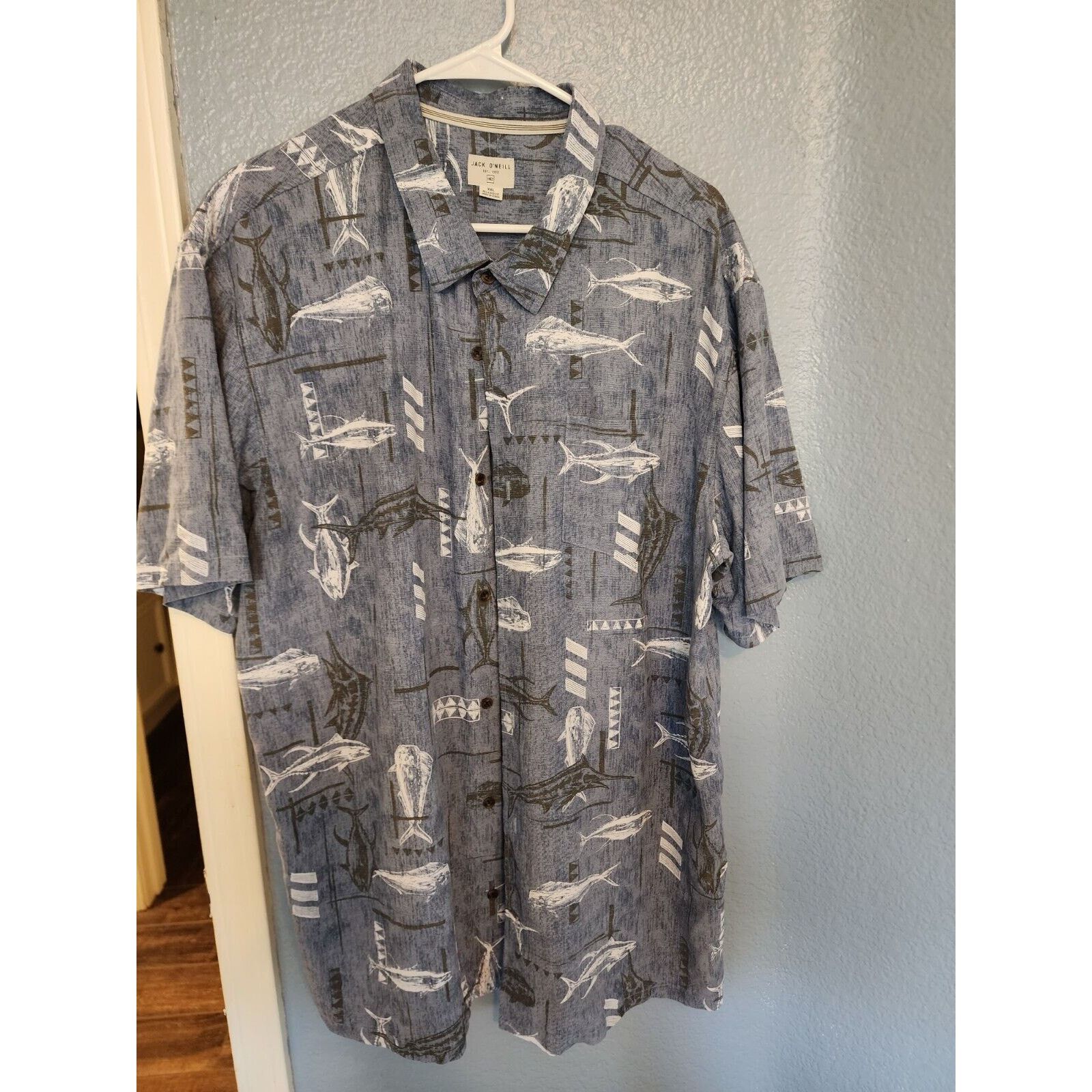 O'Neill Vtg JACK ONEILL Hawaiian Shirt Short Sleeve Mens 2XL Relaxed Size US XXL / EU 58 / 5 - 1 Thumbnail