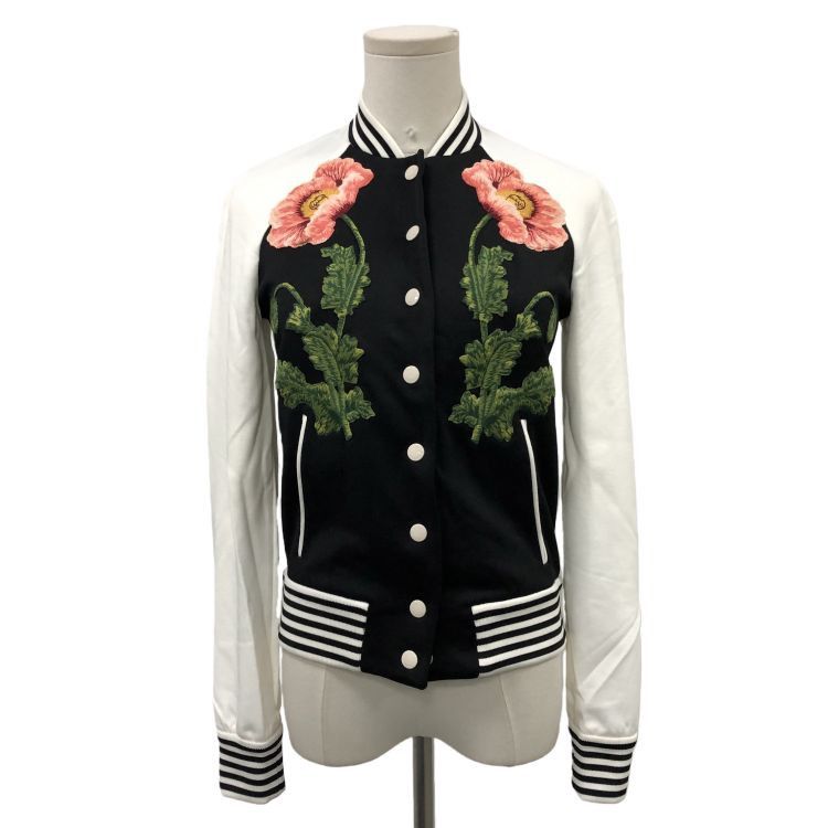 Gucci Gucci Floral Embroidered Varsity Jacket XS Size XS / US 0-2 / IT 36-38 - 1 Thumbnail