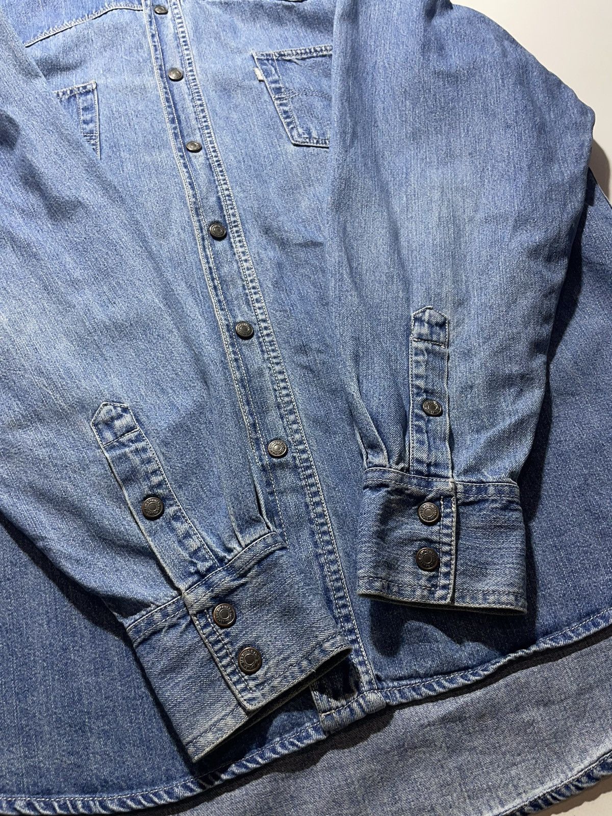 Levi's Vintage Levi’s Silver Tab Denim Munich Linedancer Shirt Size US L / EU 52-54 / 3 - 9 Thumbnail