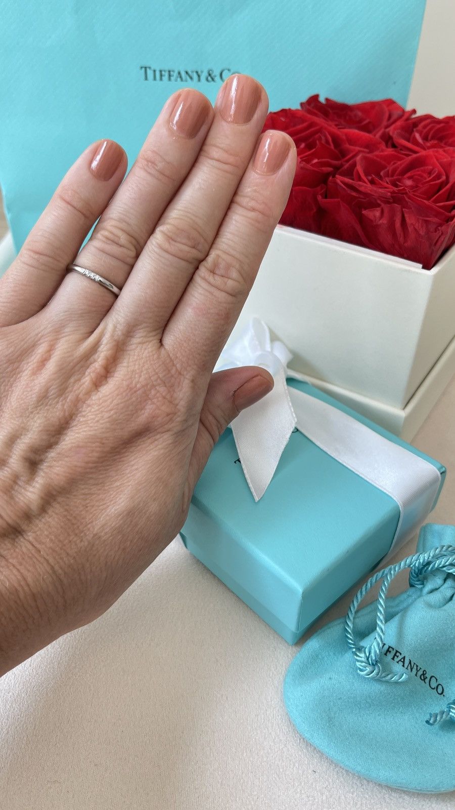 Tiffany & Co. TIFFANY & CO. FOREVER WEDDING BAND RING IN PLATINUM 5 $1850 Size ONE SIZE - 12 Thumbnail