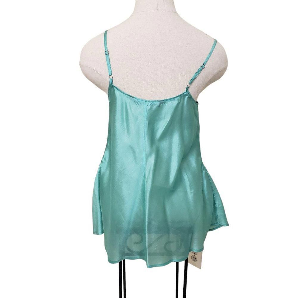 Designer CT430 Peruvian Connection Green Silk Adjustable Tank M Size M / US 6-8 / IT 42-44 - 3 Thumbnail