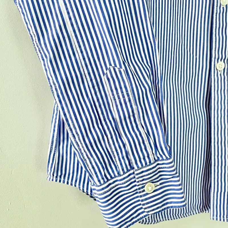 Comme des Garcons PLAY Comme Des Garçons PLAY Navy Blue White Striped Button Front Size M / US 6-8 / IT 42-44 - 5 Thumbnail