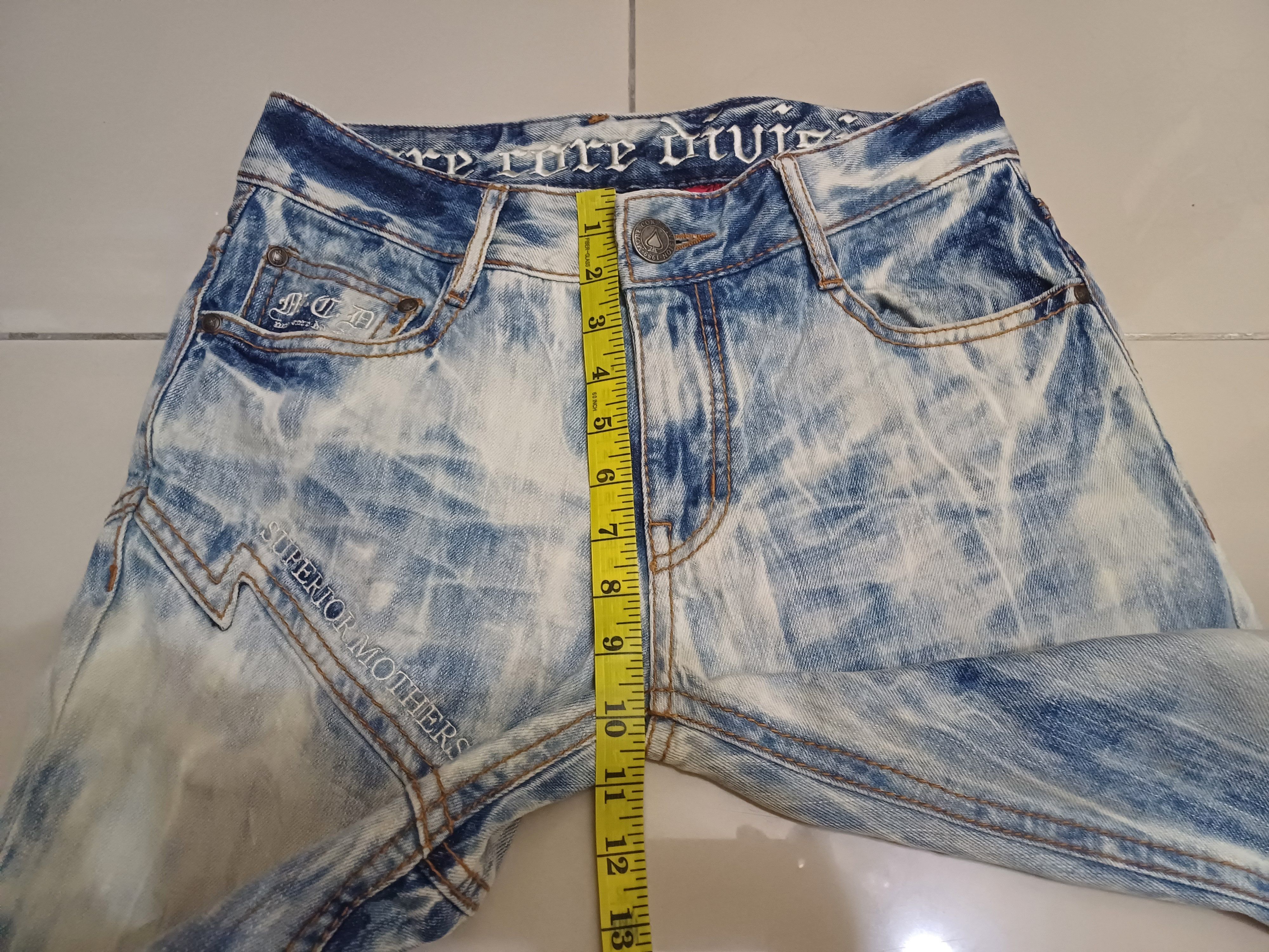 Seditionaries Crazy acid wash jeans Punk Goth Distressed MCD Jeans Size US 30 / EU 46 - 21 Thumbnail