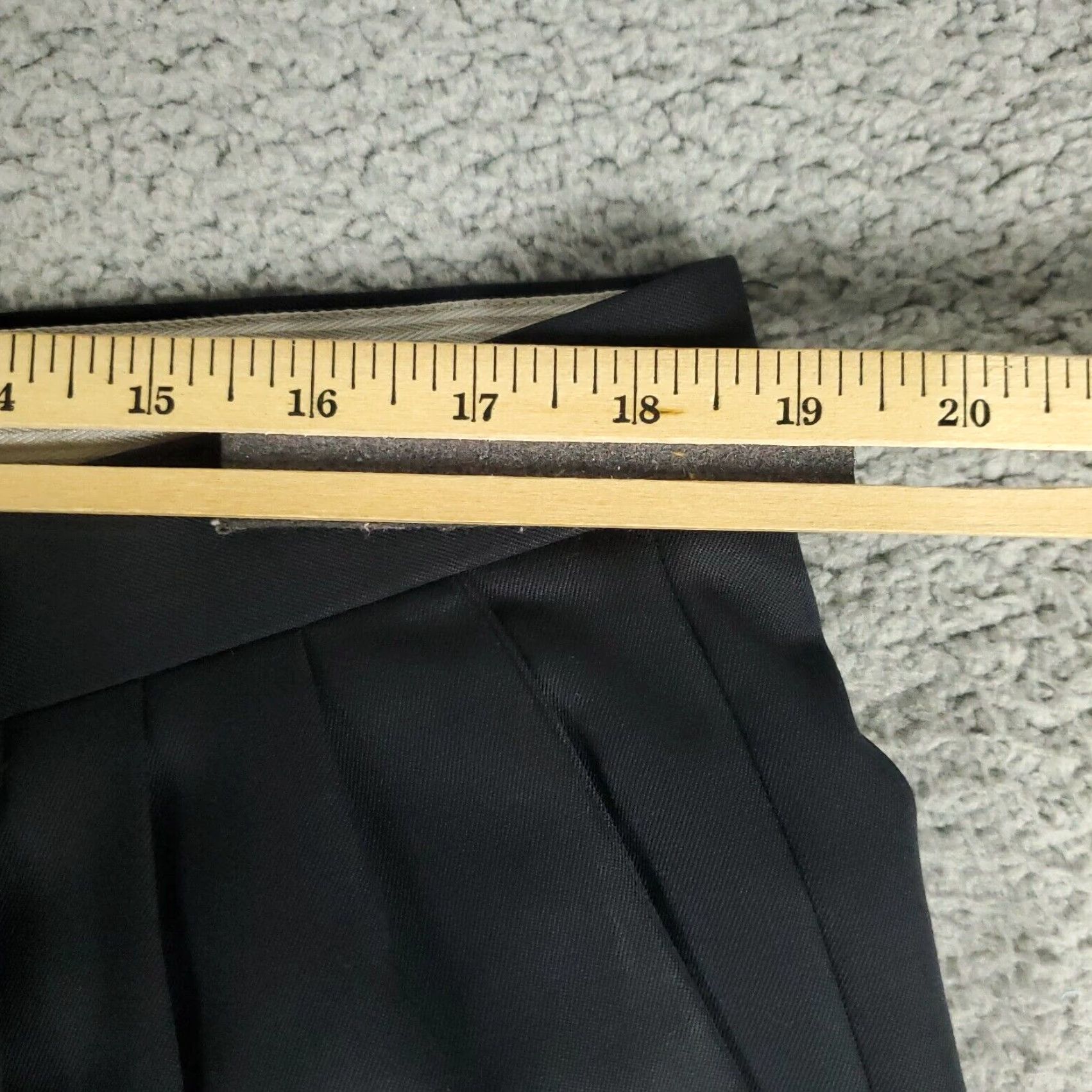 Zanella Zanella Dress Pants Mens 36x30 Black Pleated Trousers Regular Fit Size US 36 / EU 52 - 3 Thumbnail
