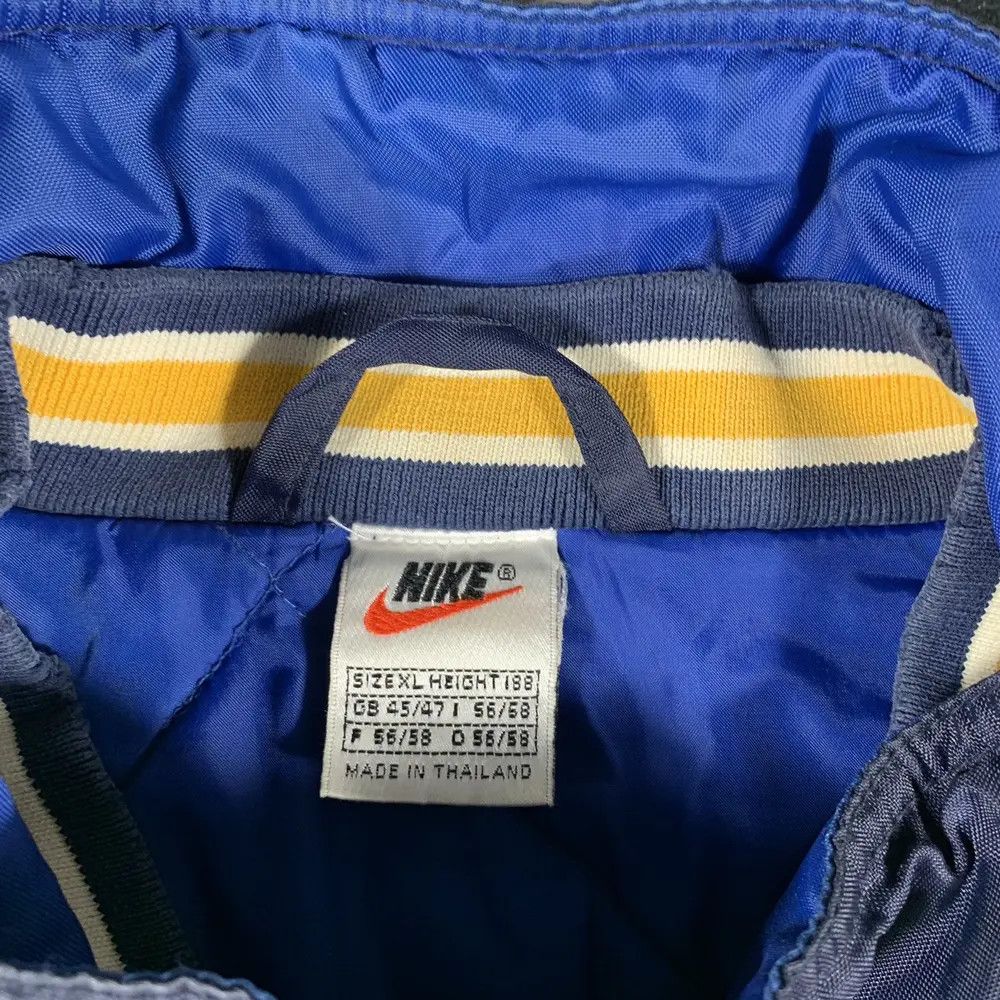 Nike × Vintage VINTAGE 90S NIKE CENTER SWOOSH SPELLOUT BIG LOGO JACKET Size US XL / EU 56 / 4 - 7 Thumbnail