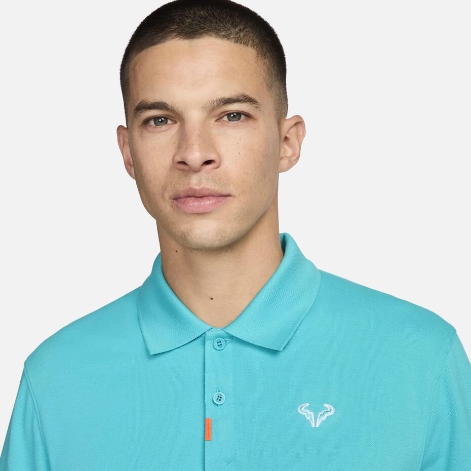 Nike Nike Polo Rafa Nadal Slim Fit Tennis Polo Bull Teal Size US L / EU 52-54 / 3 - 3 Thumbnail