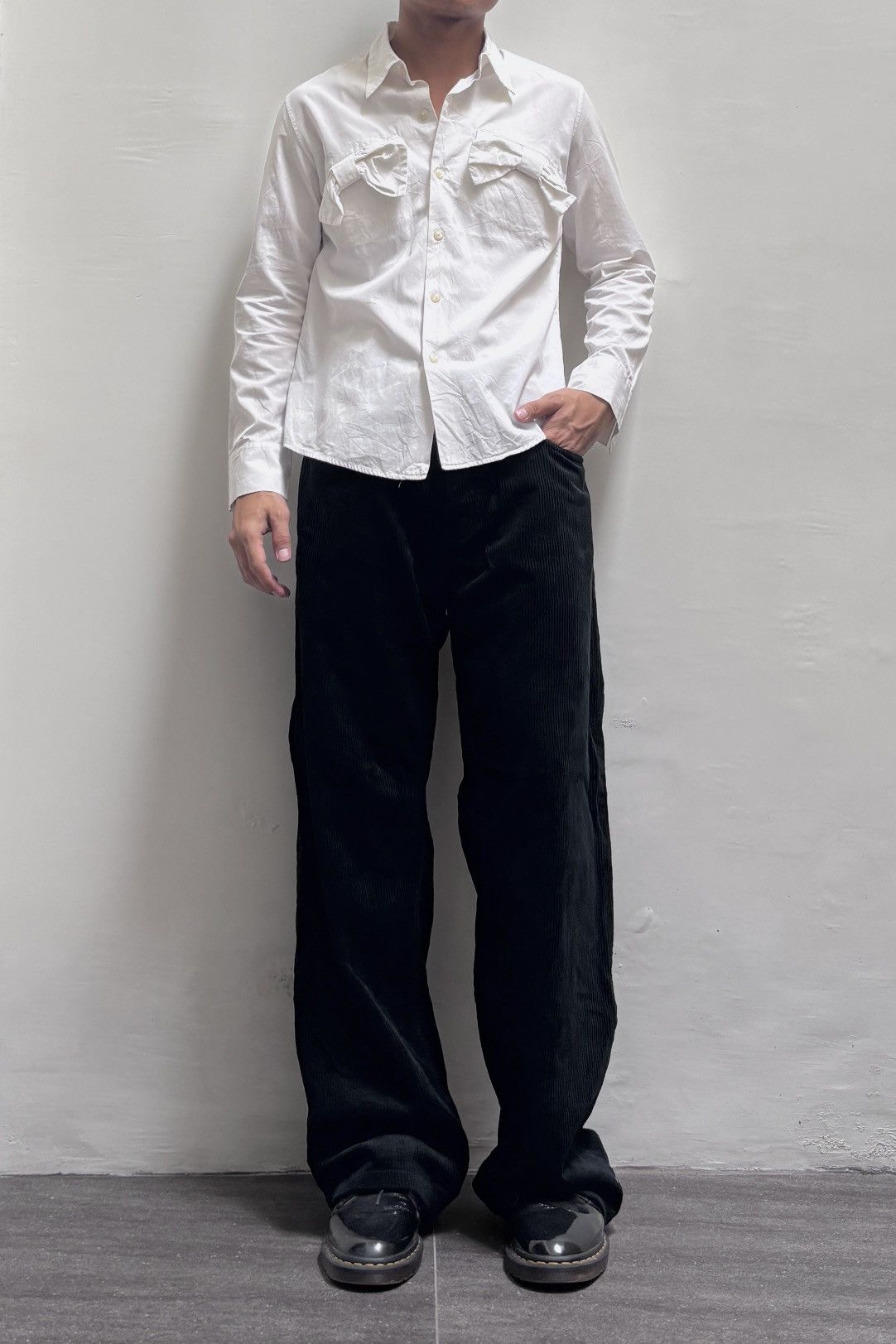 Yohji Yamamoto FREE TAX! Limi Feu Ribbon Applique Shirt Size US XS / EU 42 / 0 - 1 Thumbnail