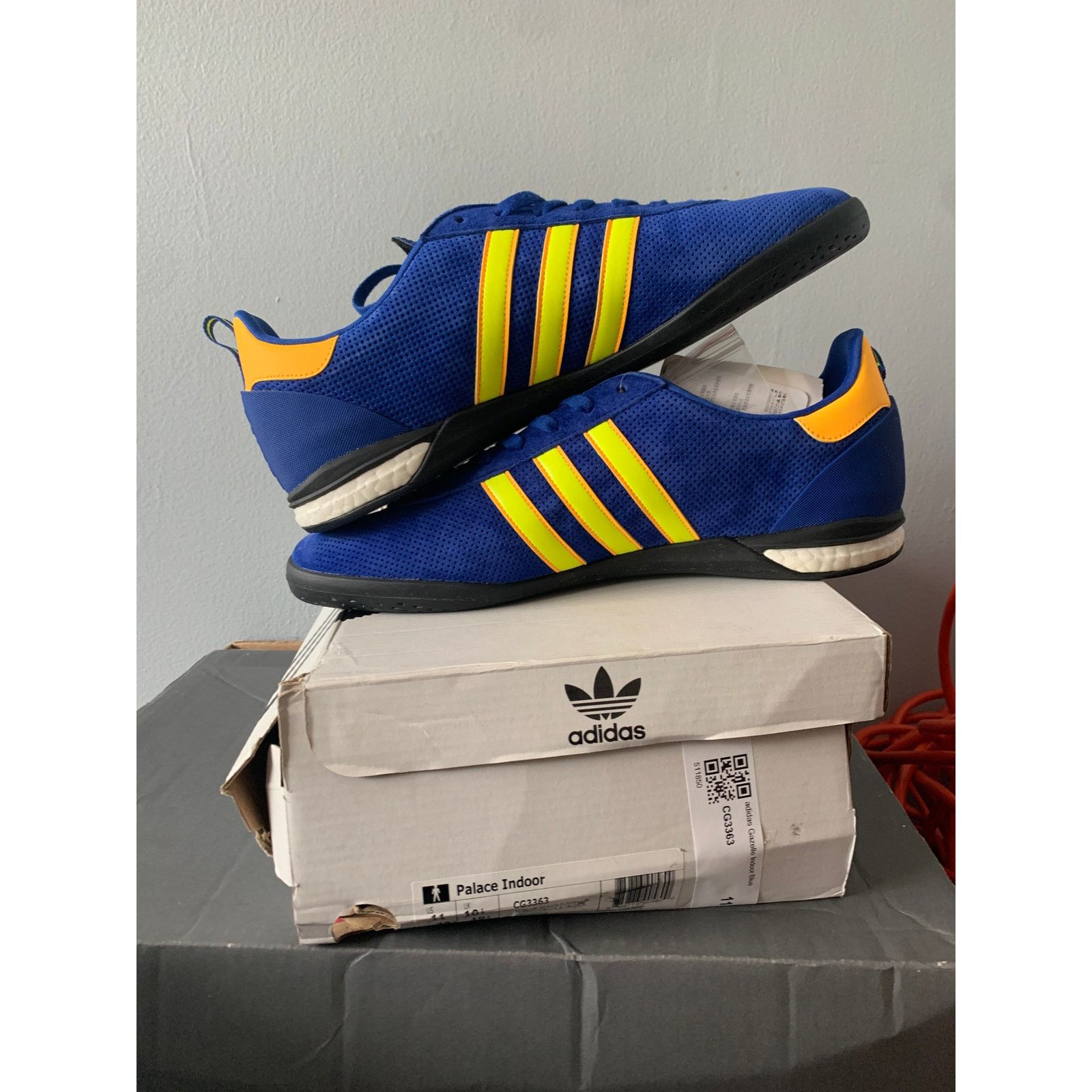 Adidas adidas x Palace Gazelle Indoor Blue Yellow Size 11 BRAND NEW Size US 11 / EU 44 - 5 Thumbnail