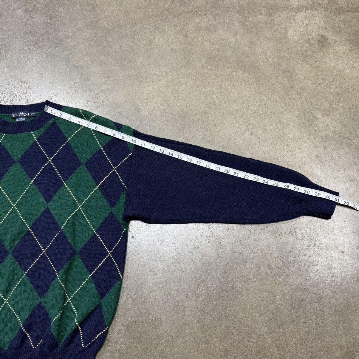Nautica Vintage Nautica Argyle Knit Sweater 90s Preppy Classic Size US M / EU 48-50 / 2 - 6 Thumbnail