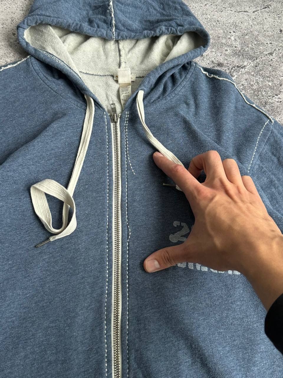 Diesel Vintage Diesel Y2K Avant Garde cotton zip hoodie Size US L / EU 52-54 / 3 - 7 Thumbnail