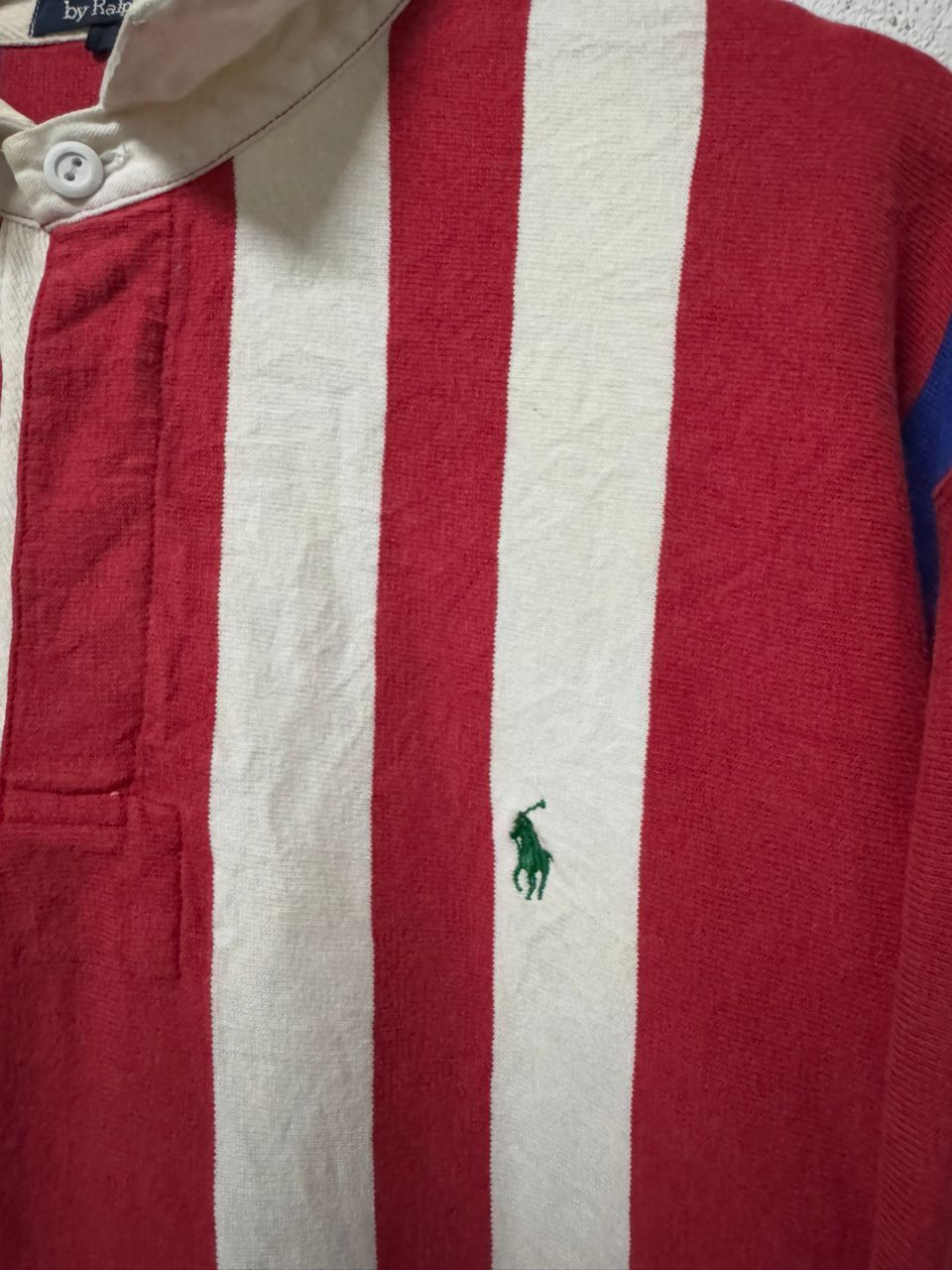 Polo Ralph Lauren 🔥Vintage polo ralph lauren rugby big size stripes colour Size US XXL / EU 58 / 5 - 4 Thumbnail