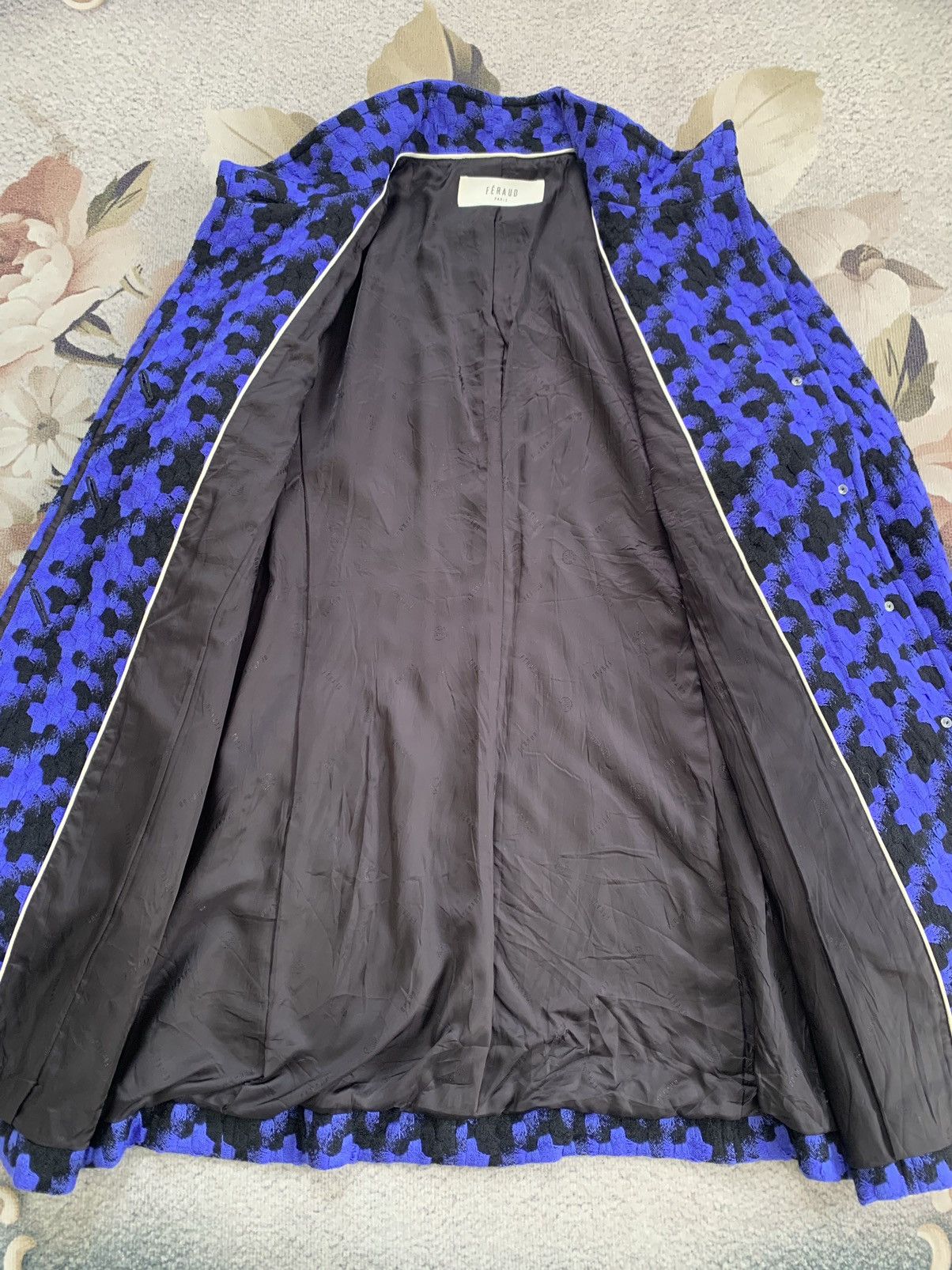 Art Comes First × Louis Feraud Cozy Nice Pattern Feraud Paris Blend Wool Jacket Size S / US 4 / IT 40 - 10 Thumbnail