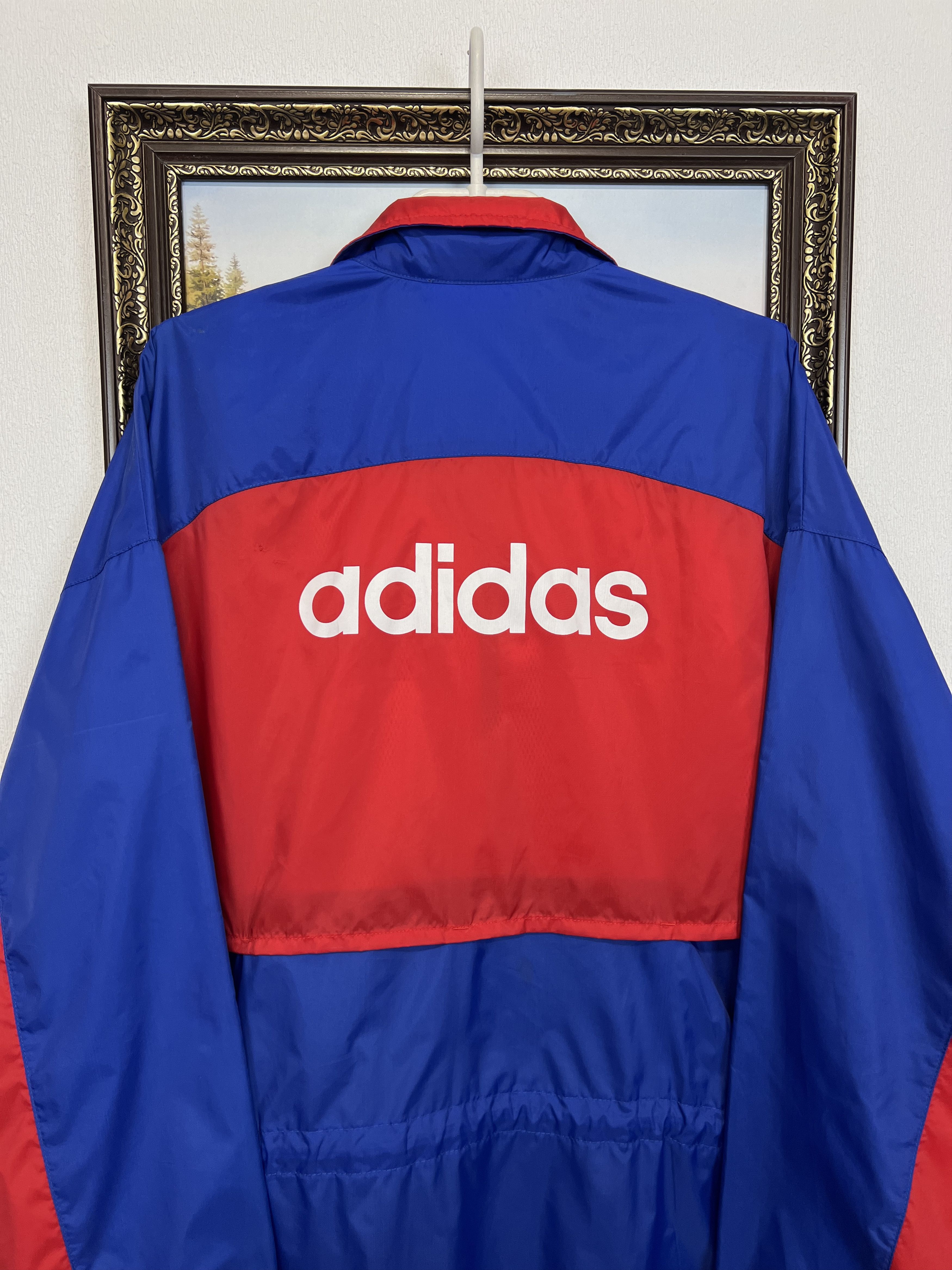 Adidas Vintage Bayern Munich Football Jacket Soccer Windbreaker Size US L / EU 52-54 / 3 - 11 Thumbnail