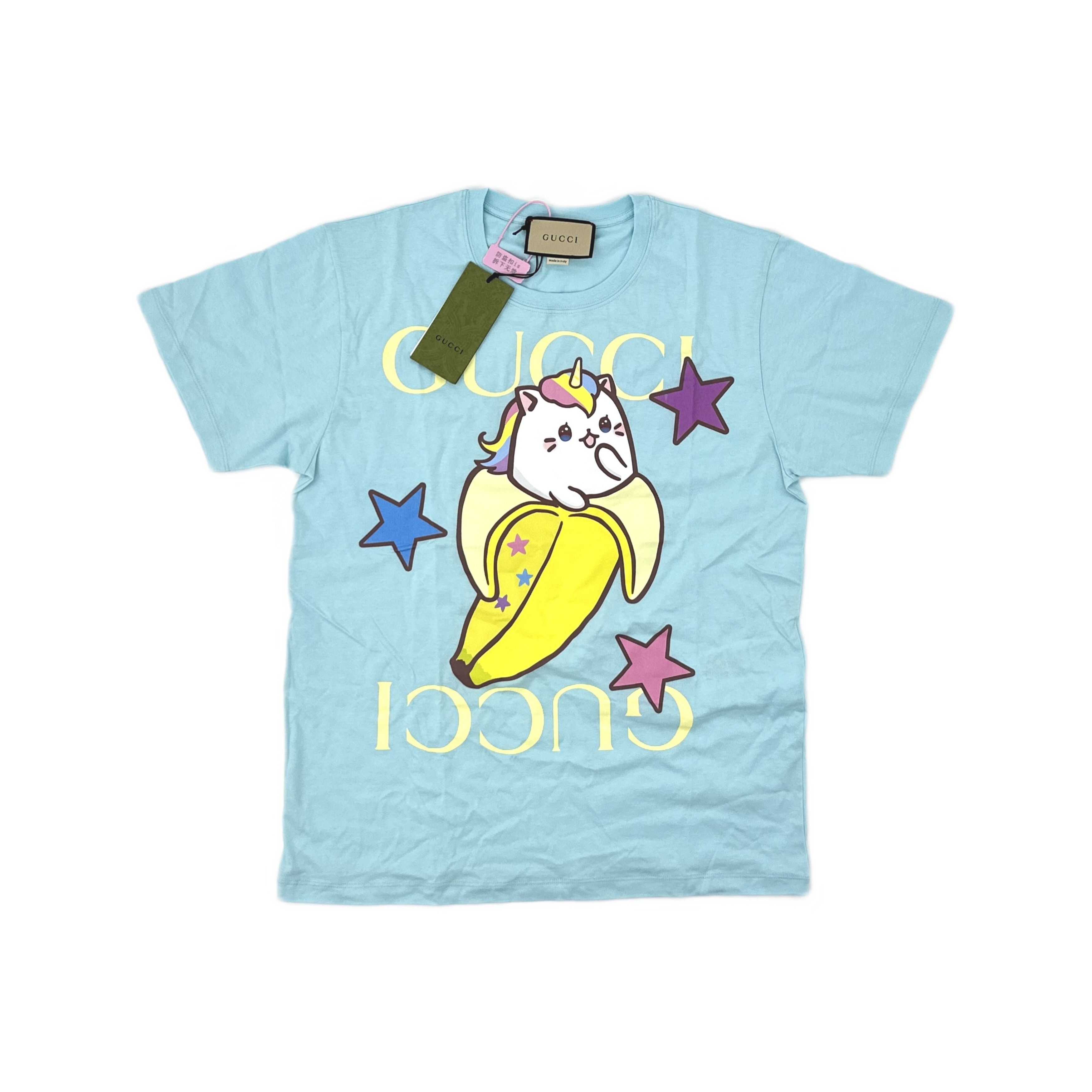 Gucci Gucci Banana Cat Graphic T-Shirt XS Size XS / US 0-2 / IT 36-38 - 1 Thumbnail