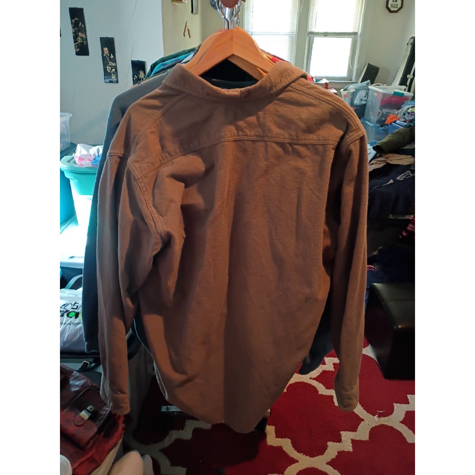 Vintage VINTAGE St John's Bay Chamois Cloth Made In USA Button Up Shirt XL Tall Mens Brown Cotton Long Sleeve Shirt Buttons Size US XL / EU 56 / 4 - 3 Thumbnail