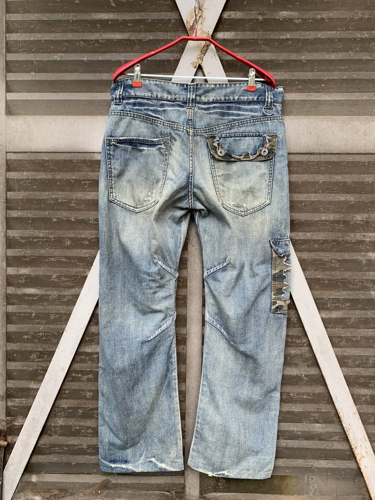 Vintage 👹VINTAGE TWENTY WORKS DISTRESSED BAGGY JEANS Size US 34 / EU 50 - 2 Thumbnail