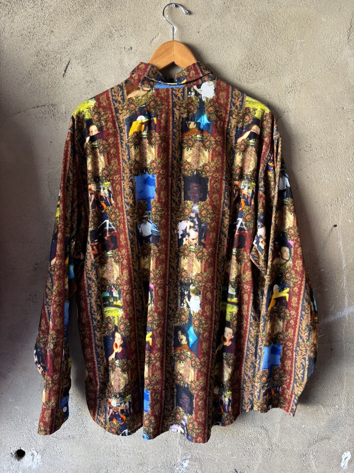 Supreme Mark Leckey Hardcore Printed Corduroy Shirt XLarge