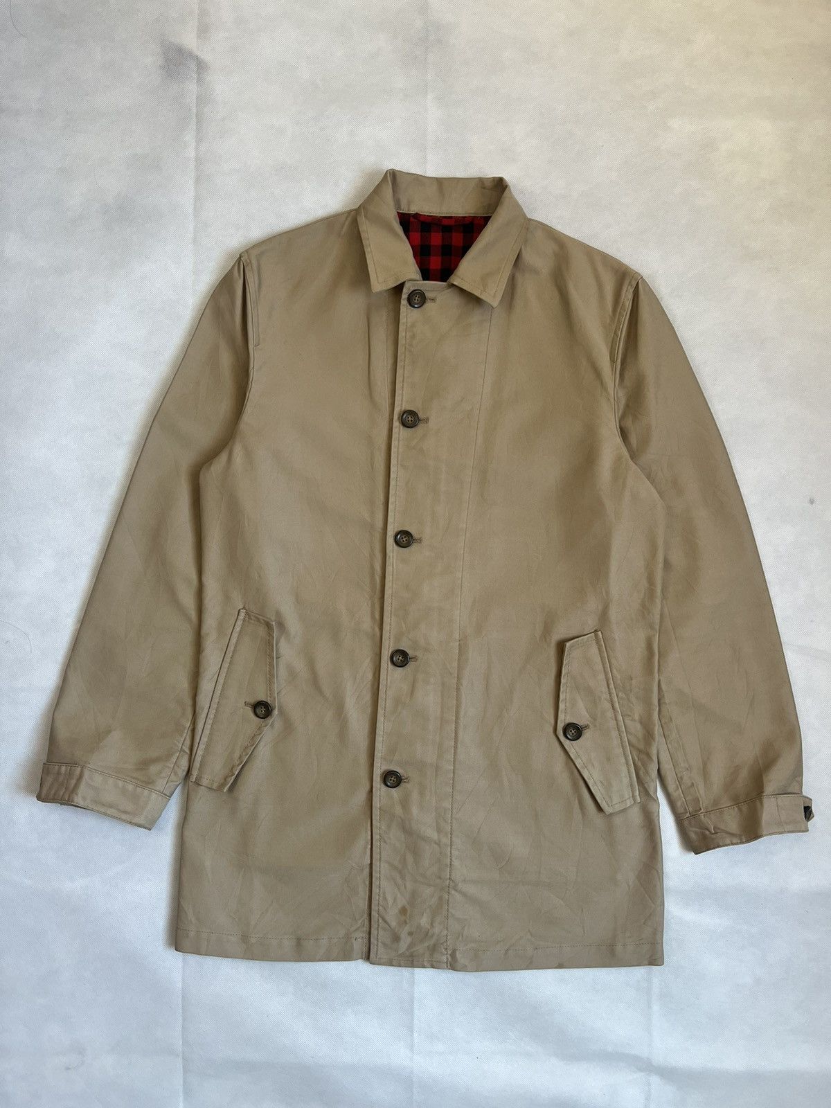 Takeo Kikuchi Takeo Kikuchi Flannel Lined Japanese Designer Coat Size US M / EU 48-50 / 2 - 1 Thumbnail
