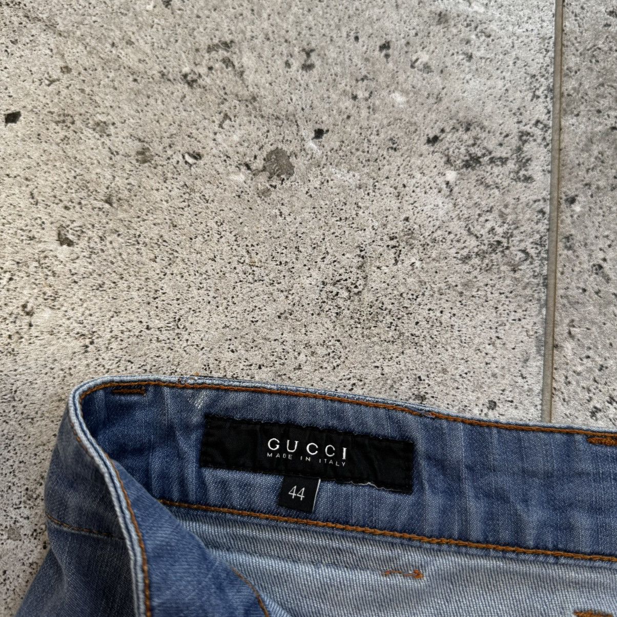 Gucci Gucci Tom Ford Bootcut Flared Leopard Logo Vintage Jeans Era Size US 30 / EU 46 - 10 Thumbnail