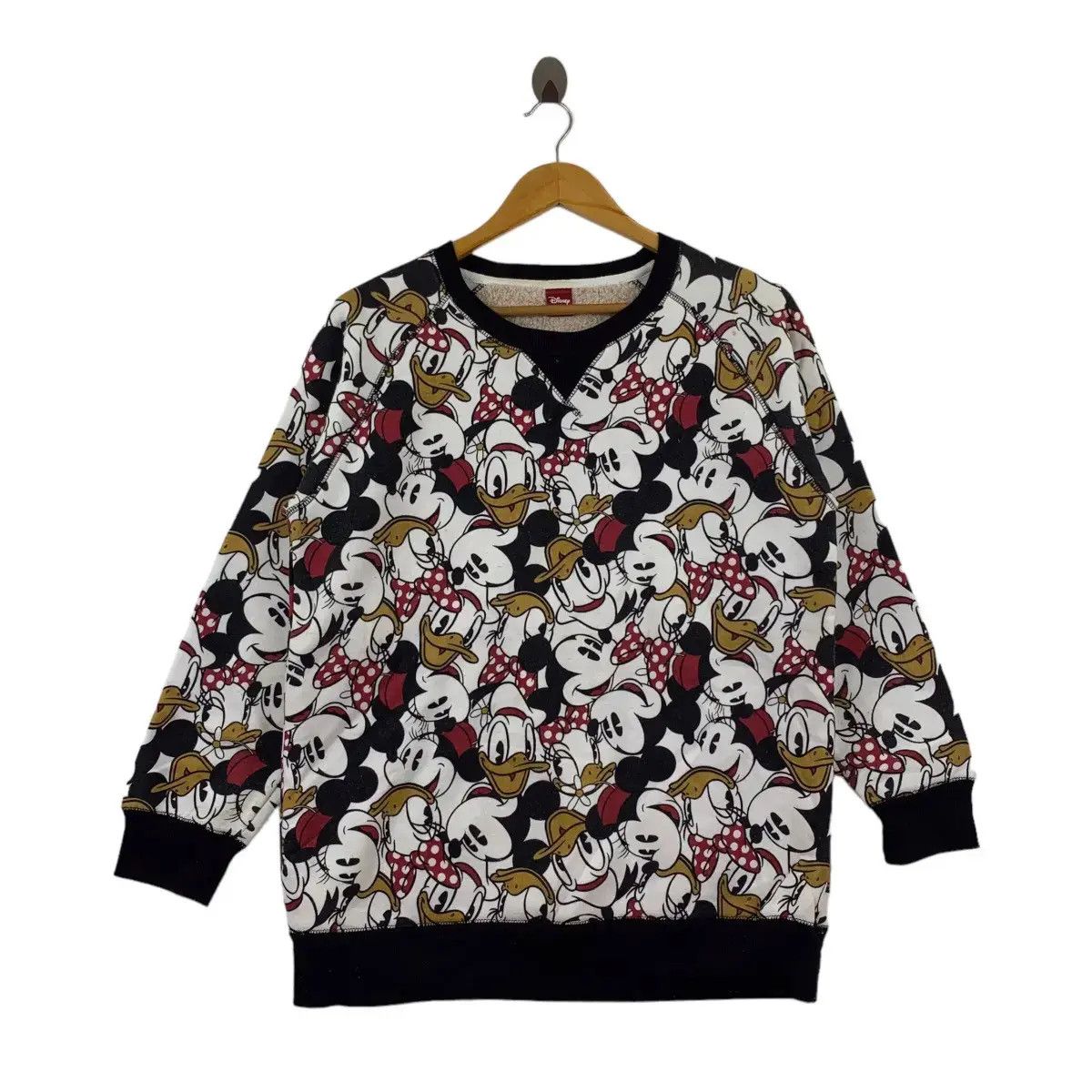 Disney DISNEY MICKEY MOUSE DONALD DUCK AOP Sweatshirt Sweater Size L / US 10 / IT 46 - 1 Thumbnail
