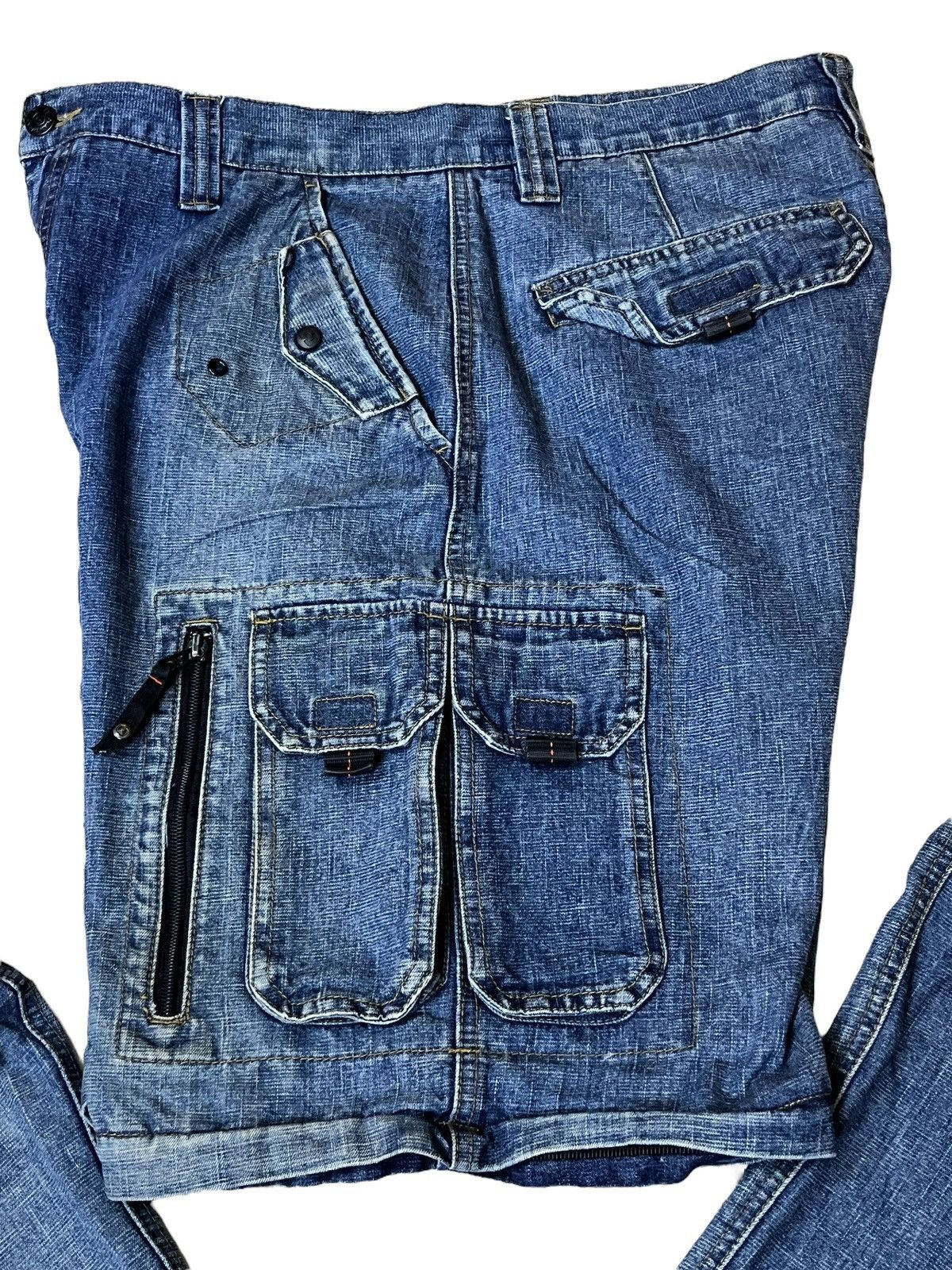 JNCO VINTAGE OTB ONE TOUGH BRAND 2 in 1 BAGGY JEANS INSPIRED JNCO Size US 34 / EU 50 - 4 Thumbnail