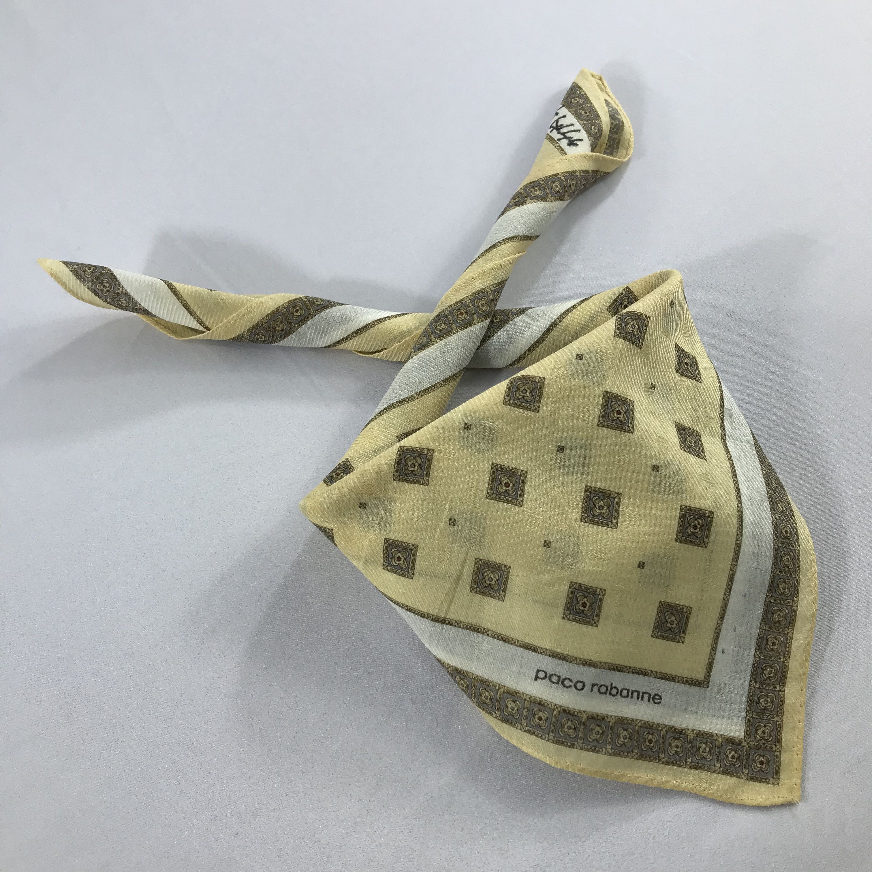 Vintage Paco Rabanne Bandana / Handkerchief / Neckerchief - S2144 Size ONE SIZE - 4 Thumbnail