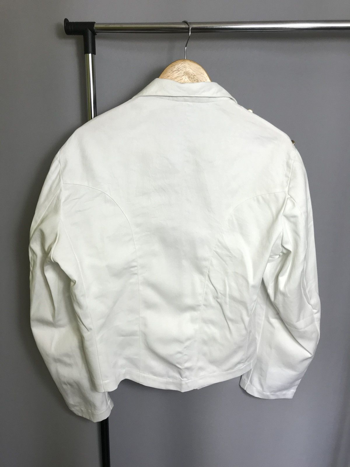 Vintage NWT fraizzoli milano jacket mens white vintage 80s Italy Size 44R - 8 Thumbnail
