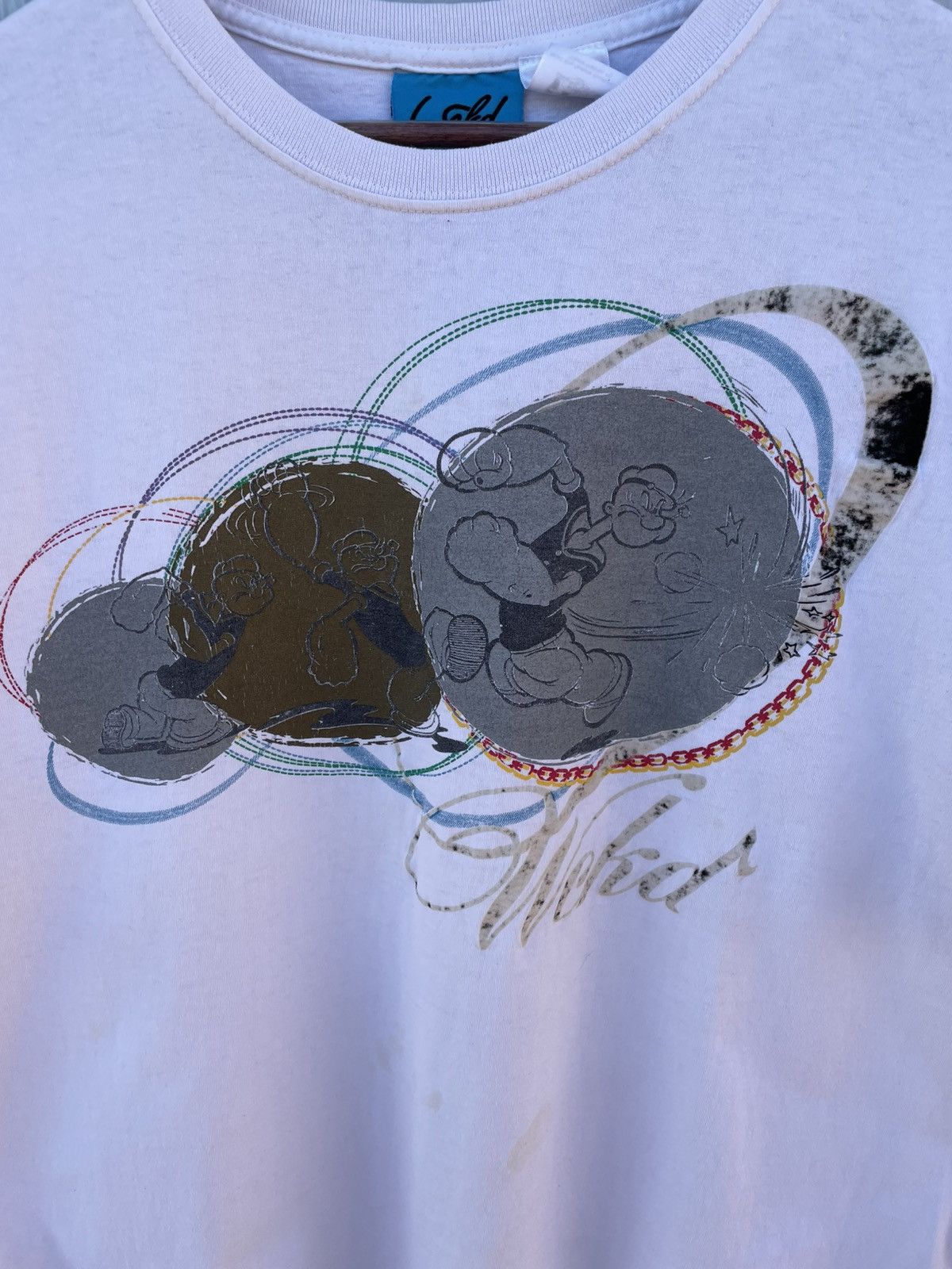 Other Vintage 2007 Y2K WCKD Popeye T-Shirt Men's White Xl 25 X 30 Size US XL / EU 56 / 4 - 4 Thumbnail