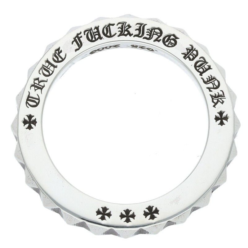 CHROME HEARTS TFP PNK BIG 13号 Chrome Hearts Big Punk/Silver Ring TFP PNK BIG/True Fuckin' Punk