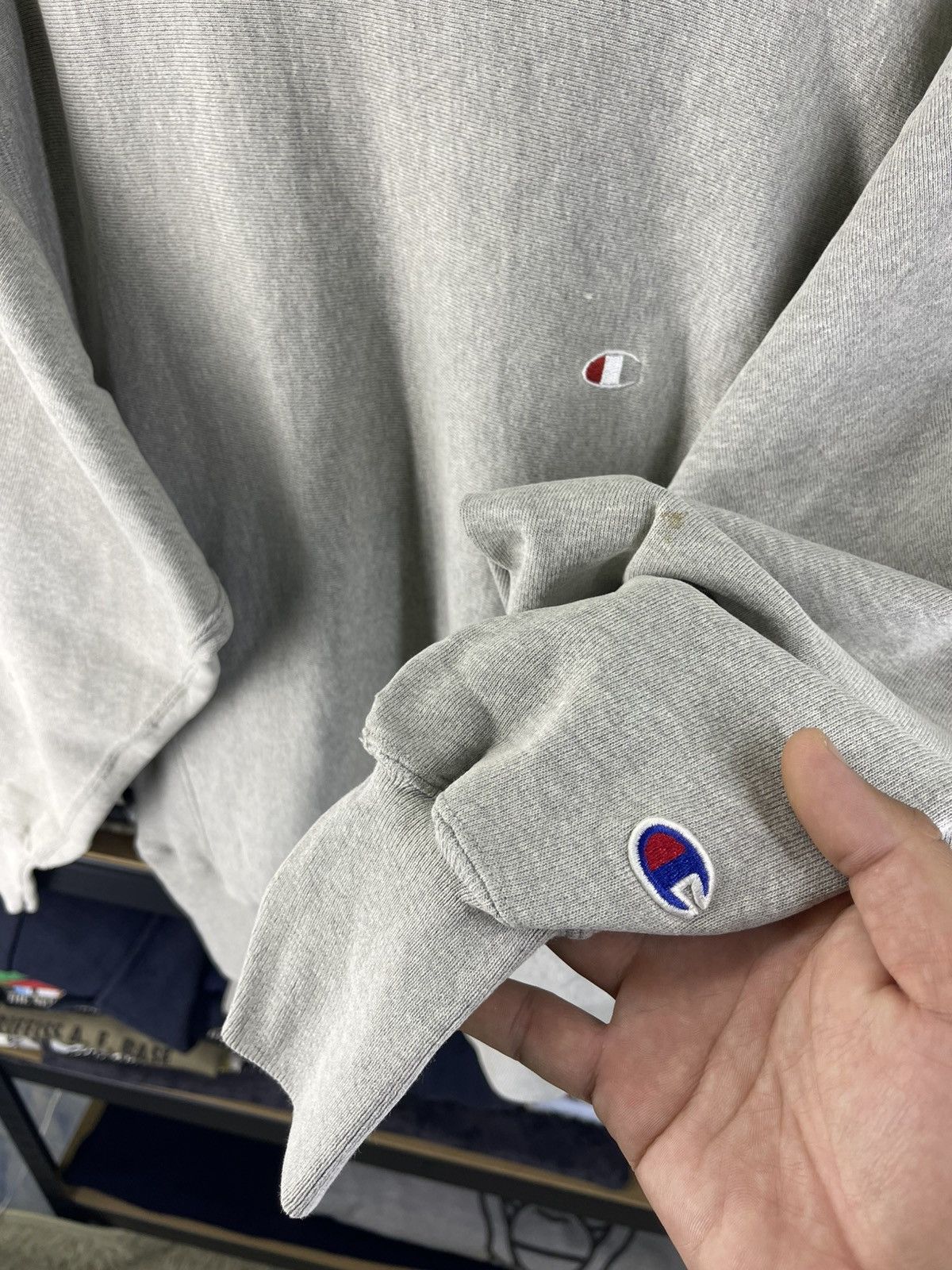 Champion Vintage Champion Reverse Weave Small Logo Grey Sweatshirt Size US M / EU 48-50 / 2 - 6 Thumbnail