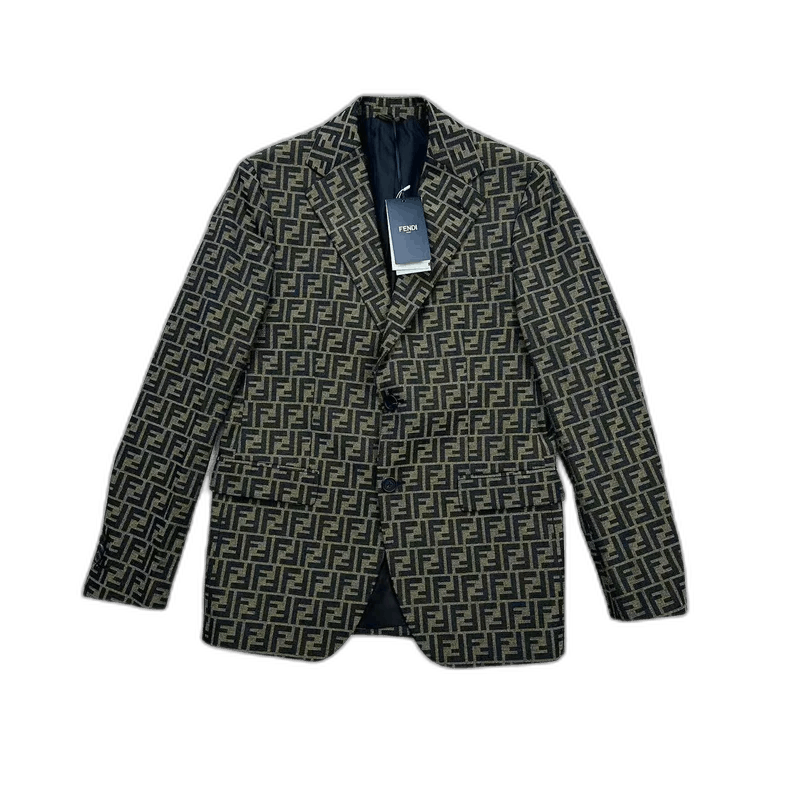 Fendi FENDI Double F Pattern Casual Suit Jacket Size US L / EU 52-54 / 3 - 1 Thumbnail