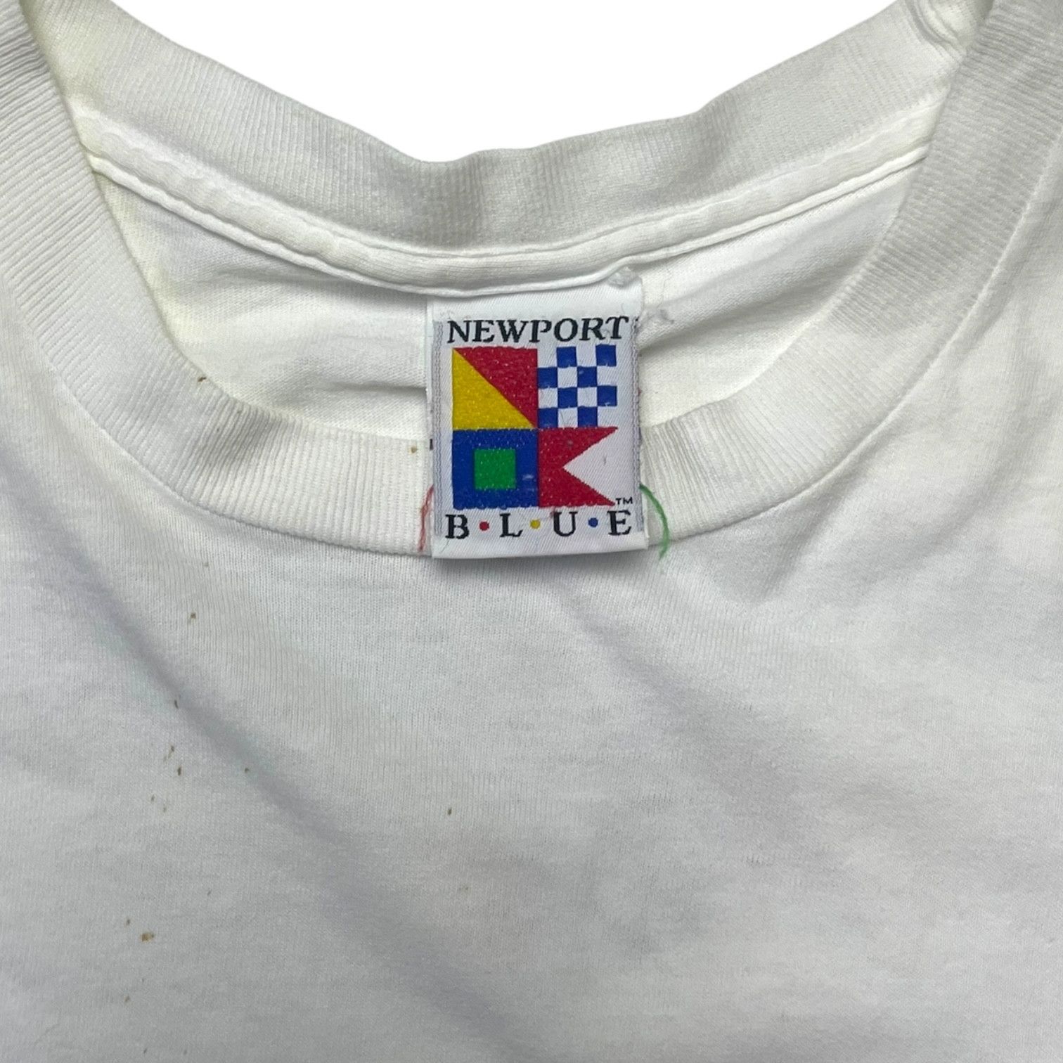 Other Vintage 90s Newport Blue Single Stitch Tee Size US M / EU 48-50 / 2 - 5 Thumbnail