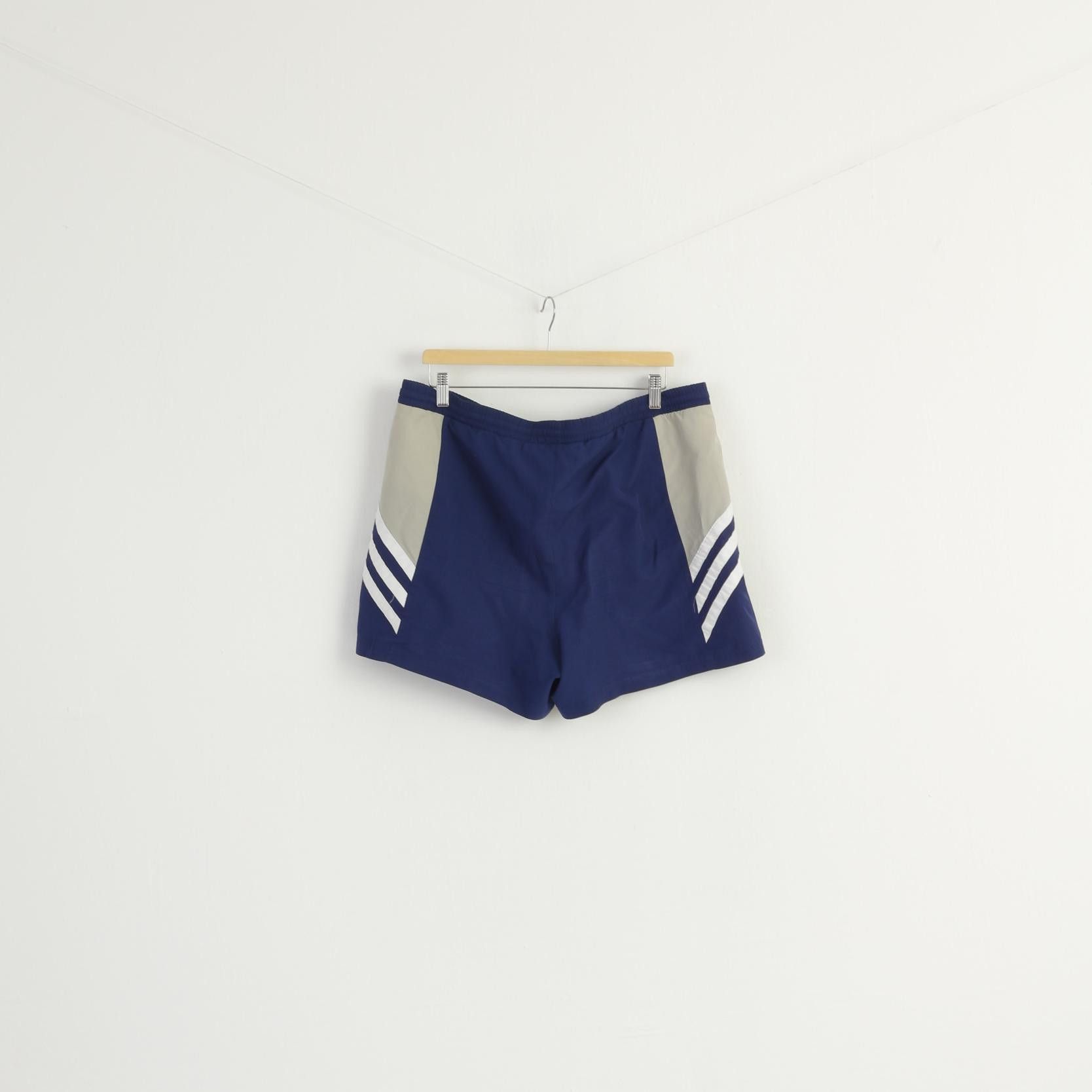Adidas Adidas Men L Shorts Navy Vintage 00 Retro 8861 Size US 38 / EU 54 - 5 Thumbnail