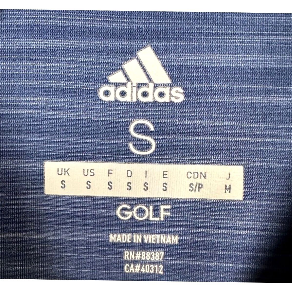 Adidas Adidas Golf Polo Shirt Mens Small Blue White Colorblock Athletic Stretch Rugby Shirt Size US S / EU 44-46 / 1 - 4 Thumbnail