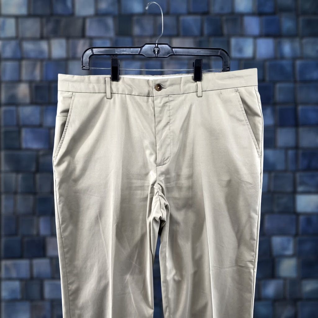 Vintage Greg Norman Mens Chino Pants Regular 38 Beige Trousers Straight Inseam 30 Vintage Logo Pockets Size US 38 / EU 54 - 1 Thumbnail