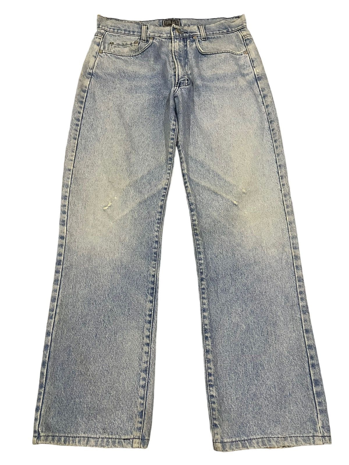 image of Archival Clothing x Ferre Vintage Made In Italy Ferre Jeans Blue Wash Baggy Jeans, Men's (Size 32)