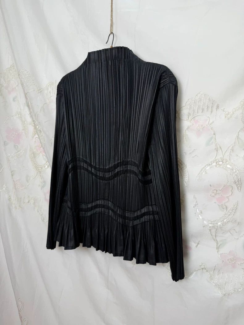 Issey Miyake Issey Miyake Black pleated shirt Size M / US 6-8 / IT 42-44 - 7 Thumbnail