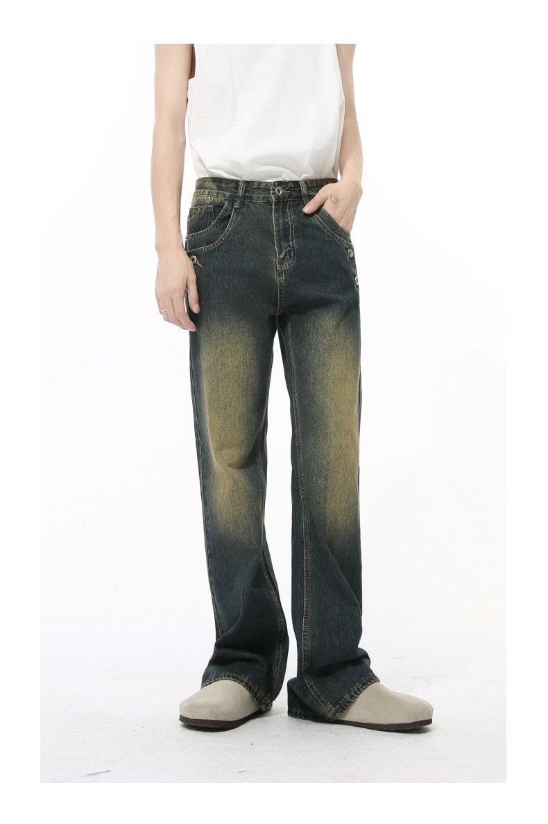 Japanese Brand Men's retro Cleanfit button-down flared washed jeans Size US 32 / EU 48 - 2 Thumbnail