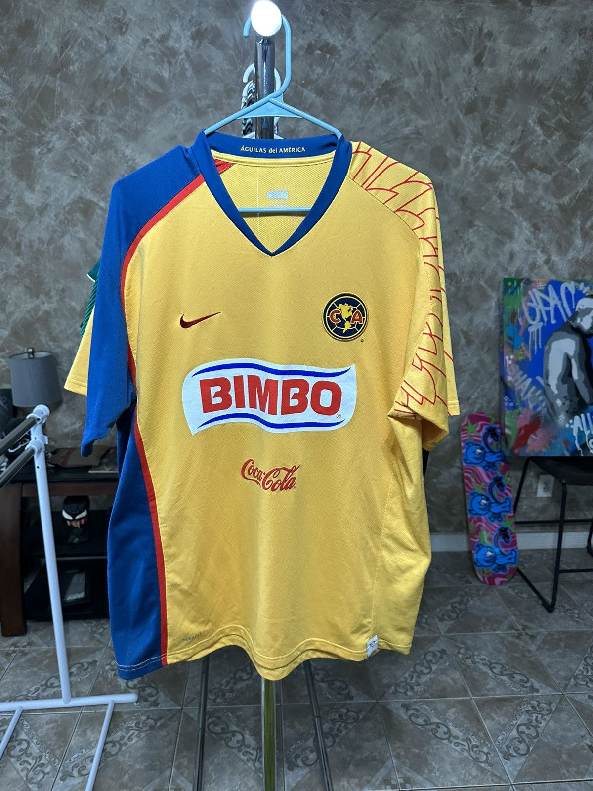 VINTAGE RARE NIKE DRI-FIT CLUB AMERICA AUTHENTIC SOCCER football deals JERSEY SIZE L