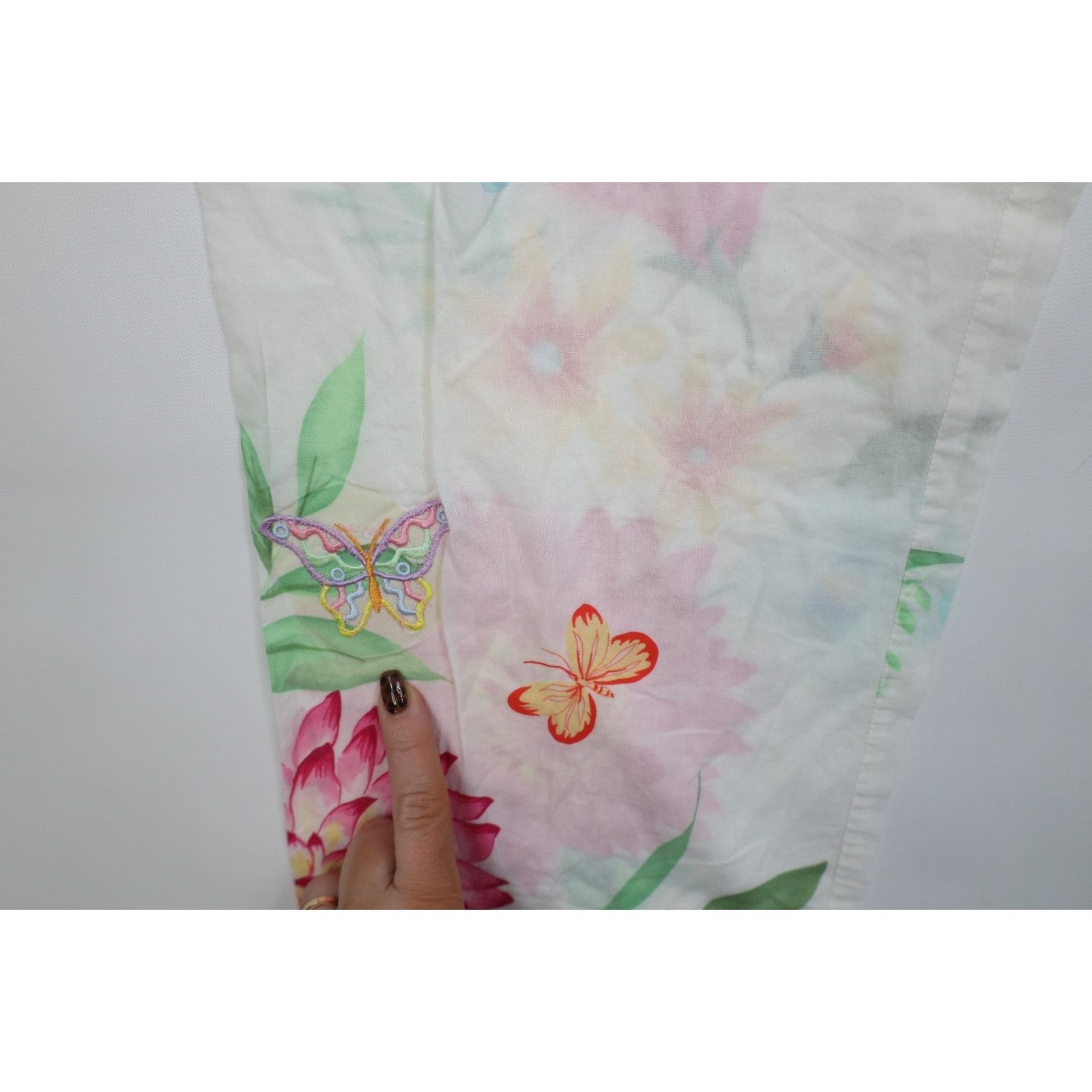 Victoria's Secret Vintage Victoria's Secret 2 Piece Flower Butterfly Pajamas Size M / US 6-8 / IT 42-44 - 13 Thumbnail