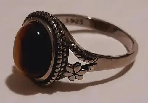 Ring Of Fire Tiger Eye Stone Ring ( size 6 to 10 ) Size ONE SIZE - 4 Thumbnail