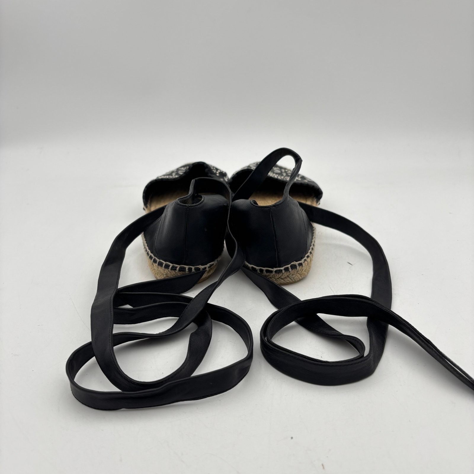 Saint Laurent Paris Saint Laurent Paris YSL Studded Leather Espadrilles Size US 7.5 / IT 37.5 - 4 Thumbnail