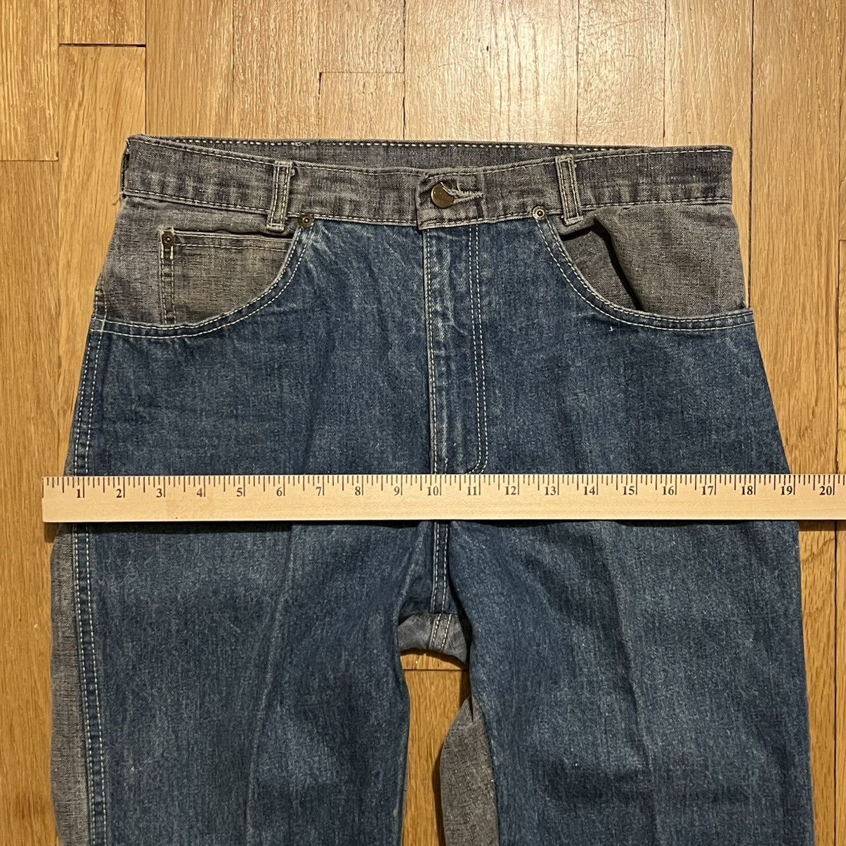 Other Vintage Cotler Made in USA Two Tone Blue Gray Jeans 30x26.5 Size US 30 / EU 46 - 10 Thumbnail