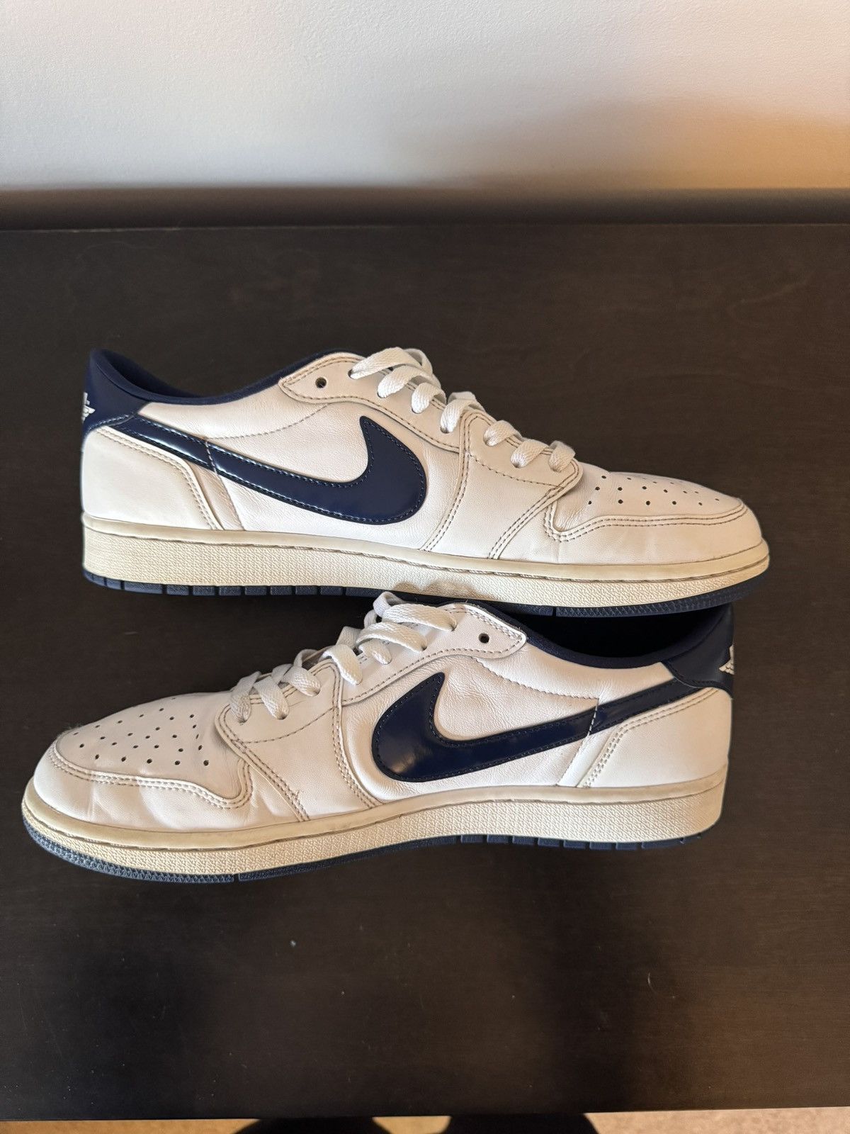 Nike Air Jordan 1 Low OG “Metallic Blue” Big Swoosh Size 11 Size US 11 / EU 44 - 10 Thumbnail